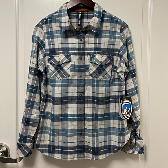 Women’s size small KUHL flannel shirt - Picture 1 of 3